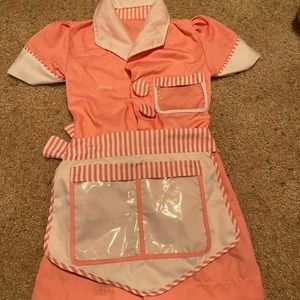 Pink Melissa and Doug diner dress Avery with apron
